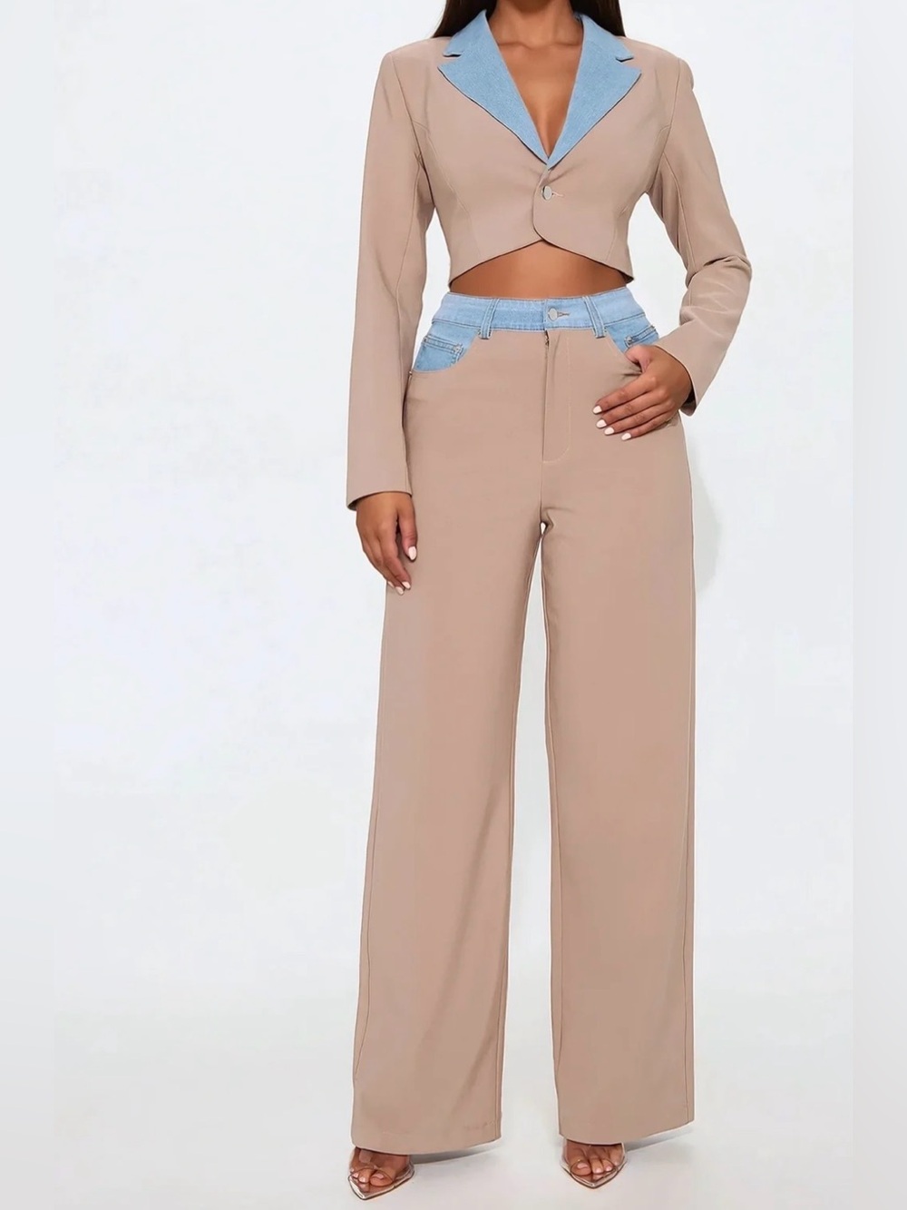 FASHION NOVA Best Dressed Wide-Leg Jumpsuit, Size Small